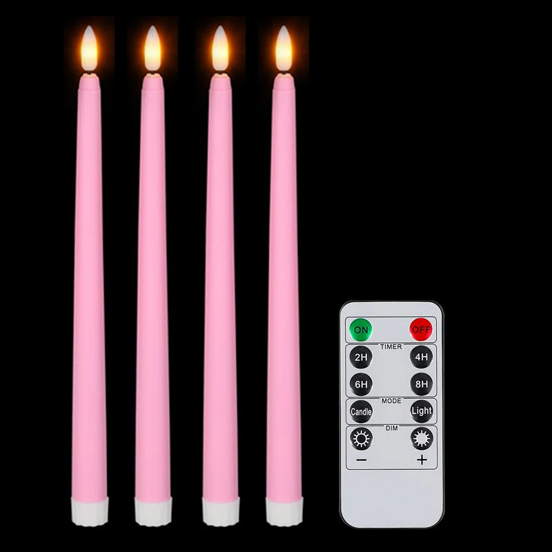 lot de 4 à 72 bougies LED scintillantes sans flamme avec télécommande - vue 8 sur 14