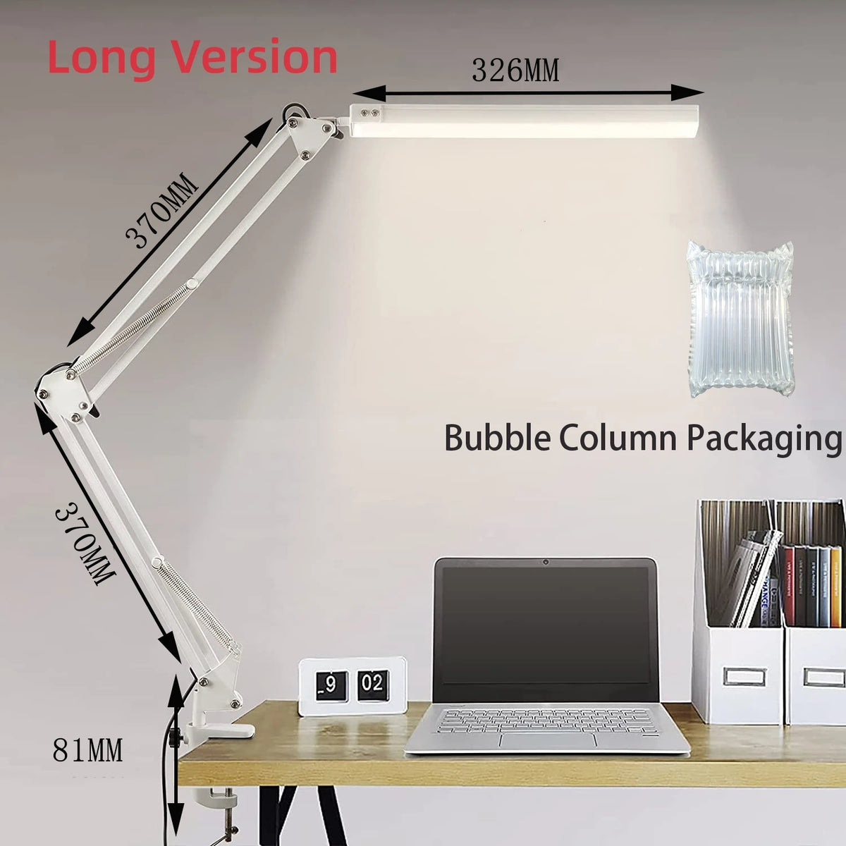 Lampe de bureau LED avec pince 10W - vue 15 sur 18
