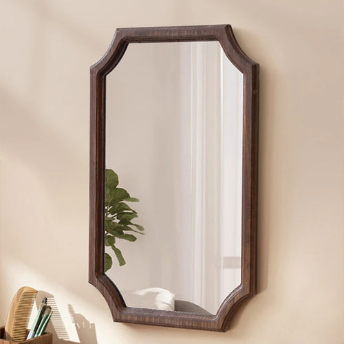 miroir vintage en bois massif miroir maquillage étanche mural antirouille