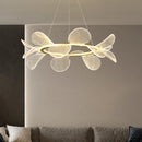 Luxuriöser LED-Kronleuchter aus Acryl in Blumenform