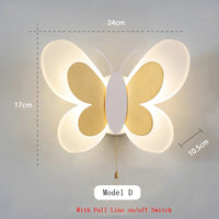 Kreative Schmetterling Wandleuchte LED Kinderzimmer