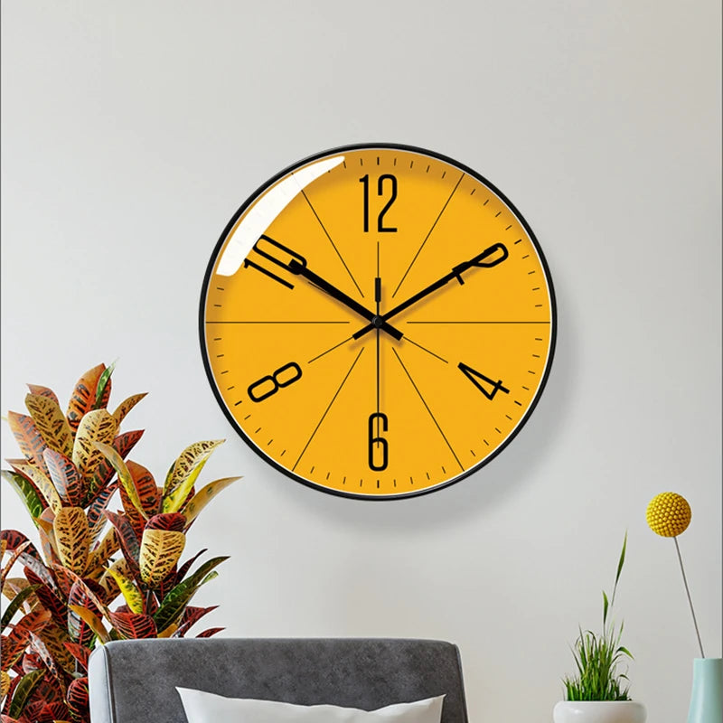 horloge murale silencieuse moderne pour décoration intérieure facile à lire - vue 5 sur 8