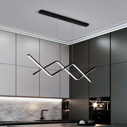 Moderne LED-Pendelleuchte für stilvolle Innenräume - vue 3 sur 12