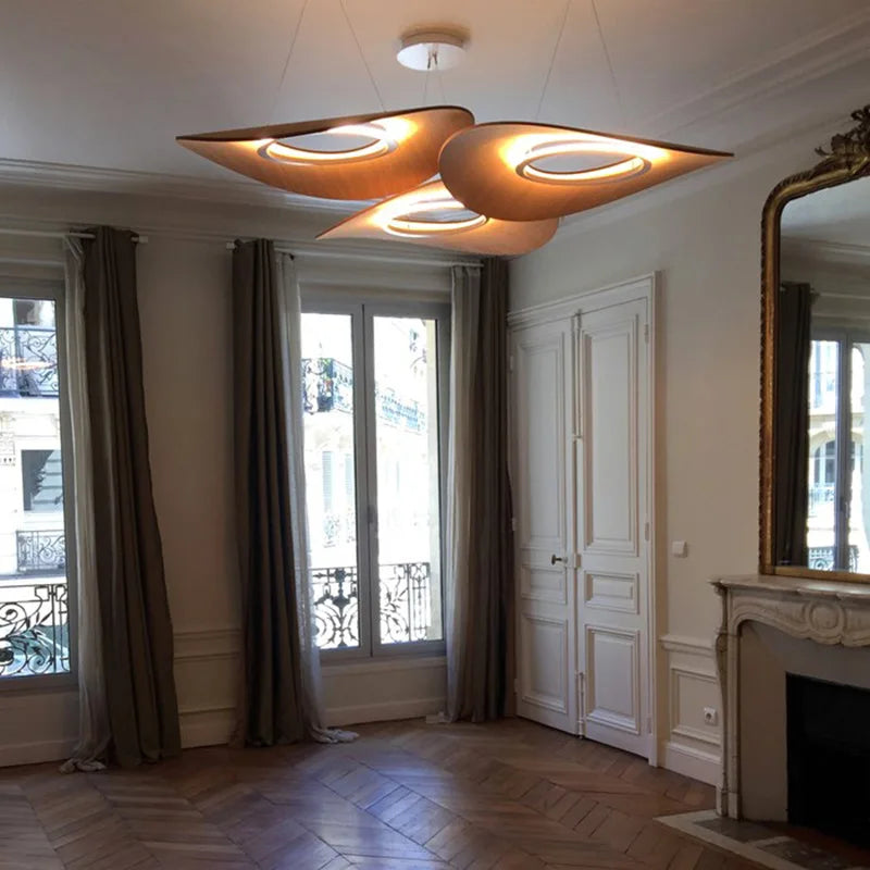 lustre minimaliste moderne en bois design danois - vue 4 sur 8