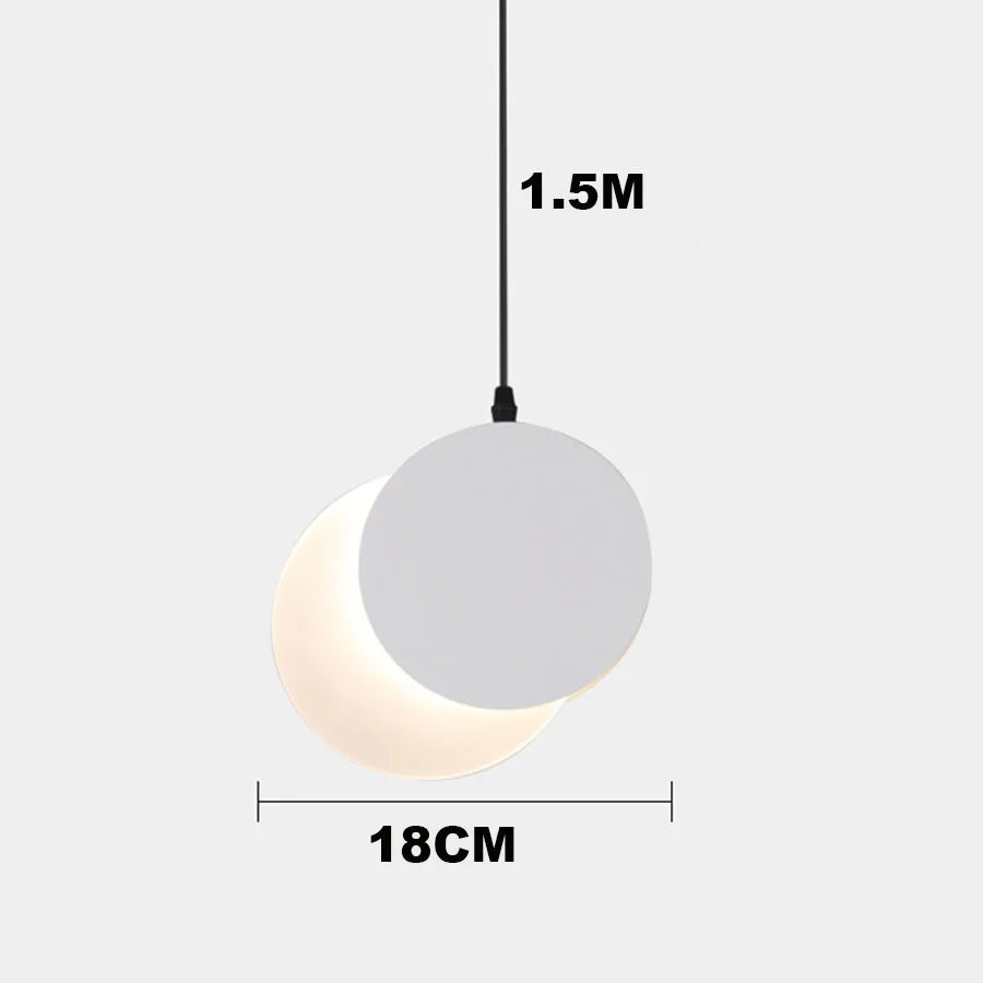 Moderne Pendelleuchte Dekorative Design-Luna für den Innenbereich - vue 9 sur 10