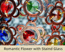 Türkischer Kronleuchter Vintage Boho-Stil Buntes Glas Romantisch für Café oder Restaurant