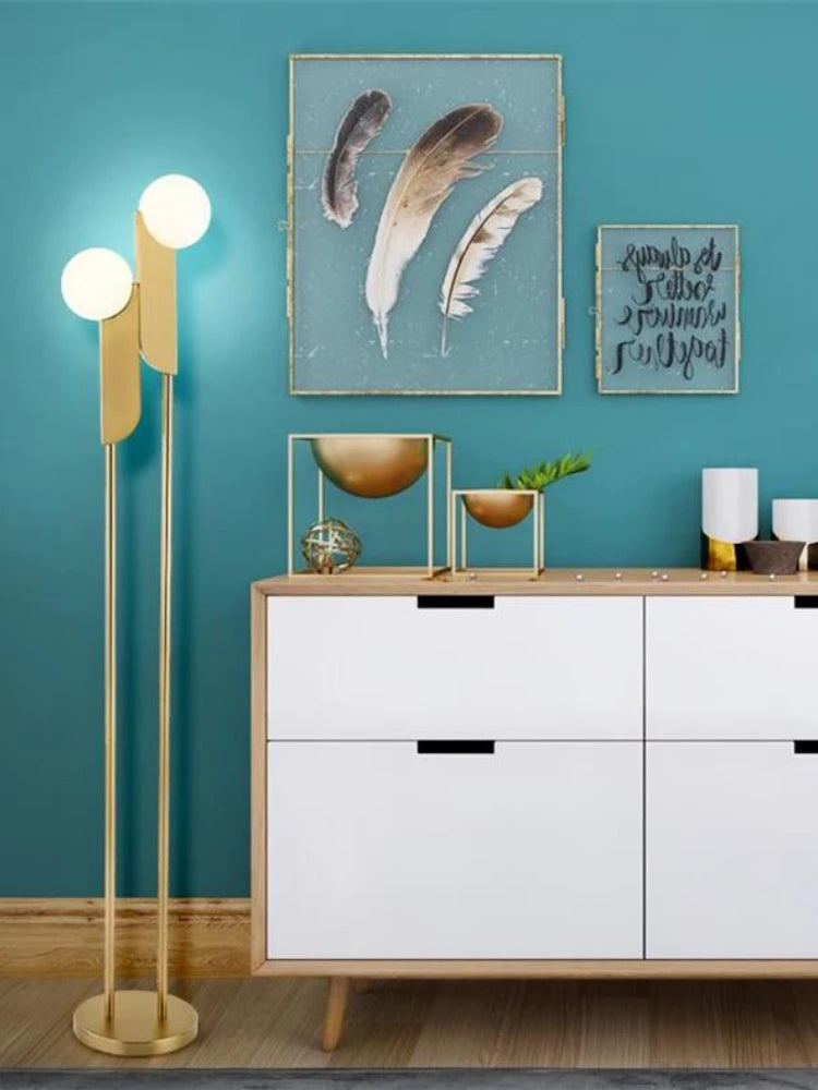 lampe boule de verre moderne double tête pour un éclairage élégant - vue 4 sur 7