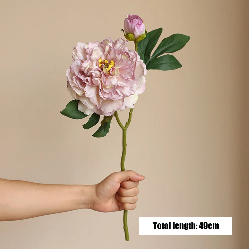 grandes fleurs artificielles de pivoine pour décoration élégante - vue 9 sur 12