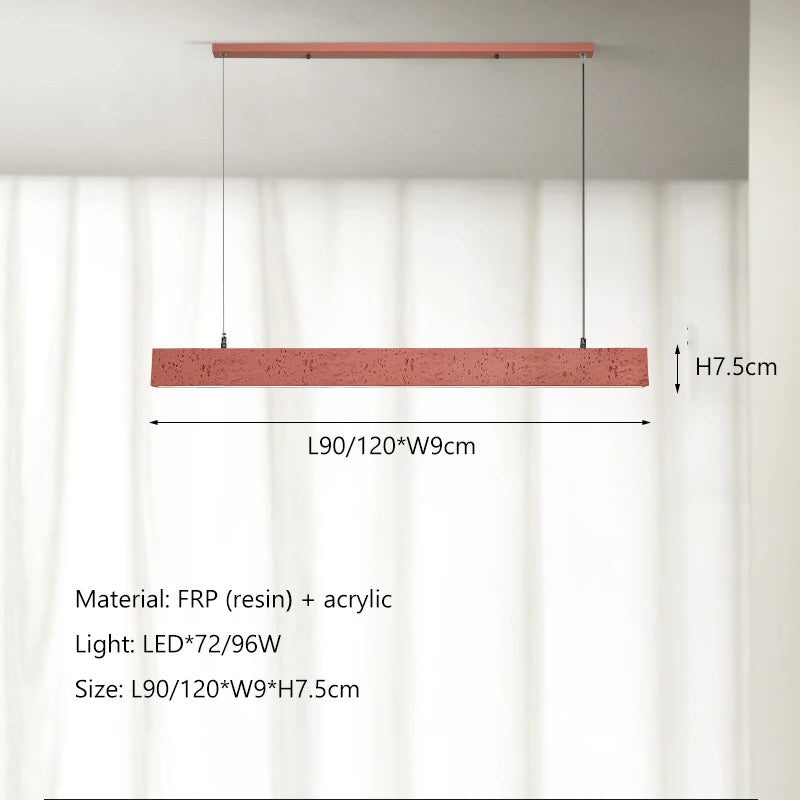 Minimalistische nordische Wabi Sabi LED-Pendelleuchte für Bar und Restaurant