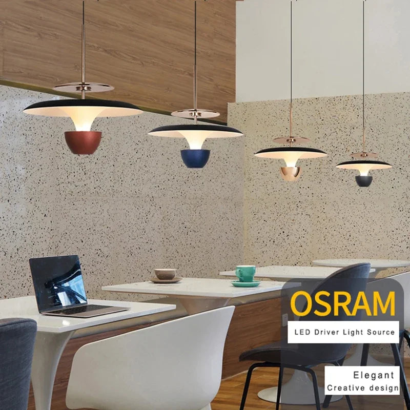 nouvelle suspension LED lustre pour cuisine île - vue 2 sur 12