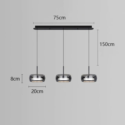 lustre à led pour décoration intérieure moderne et élégante - vue 8 sur 10