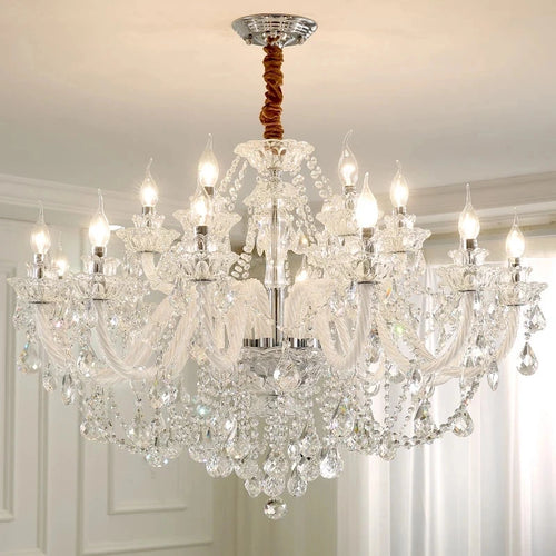 lustre moderne en cristal design pour décoration intérieure