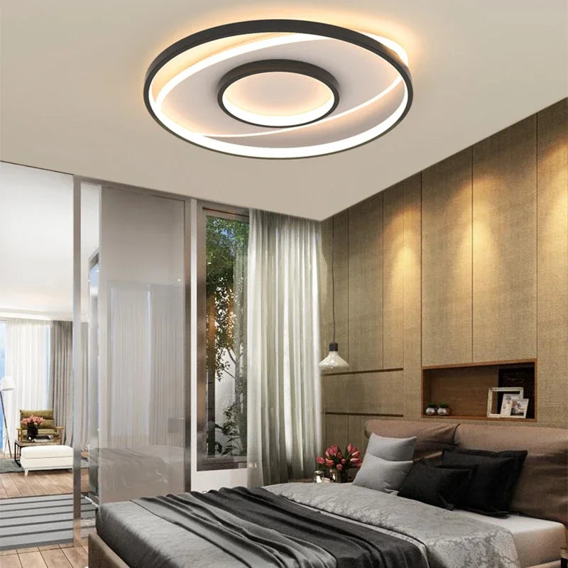 plafonnier led moderne pour décoration d'intérieur élégante et lumineuse - vue 3 sur 8