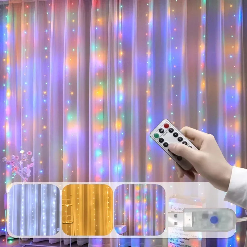 guirlande lumineuse led pour noël et décoration festive - vue 3 sur 14