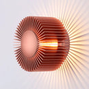 Moderne Wandleuchte Aluminium Schwarz Roségold