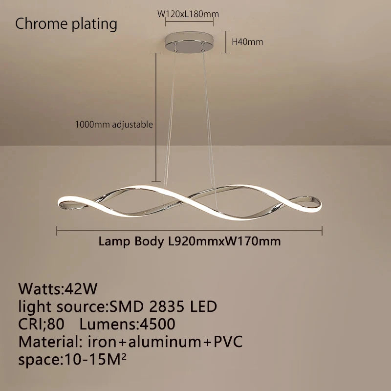 lustre moderne en verre pour éclairage intérieur