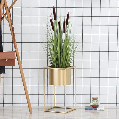 support de plantes nordique en fer forgé pour décoration intérieure et extérieure