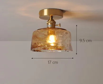 Moderner Glas-Deckenleuchte für innen und außen, lichtstark - vue 21 sur 30