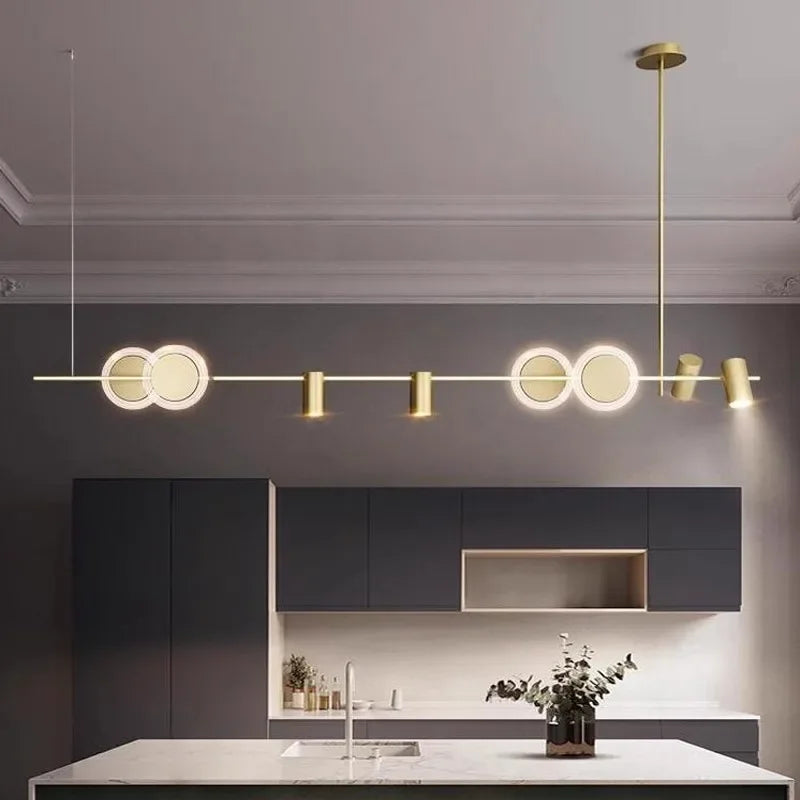 suspension à led nordic line design moderne pour décoration intérieure - vue 4 sur 7