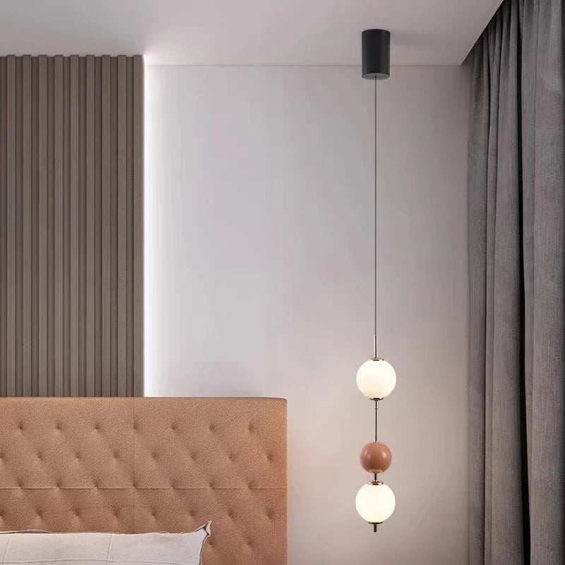 Moderne Pendelleuchte aus Glas für stilvolle Wohnraumgestaltung - vue 4 sur 12