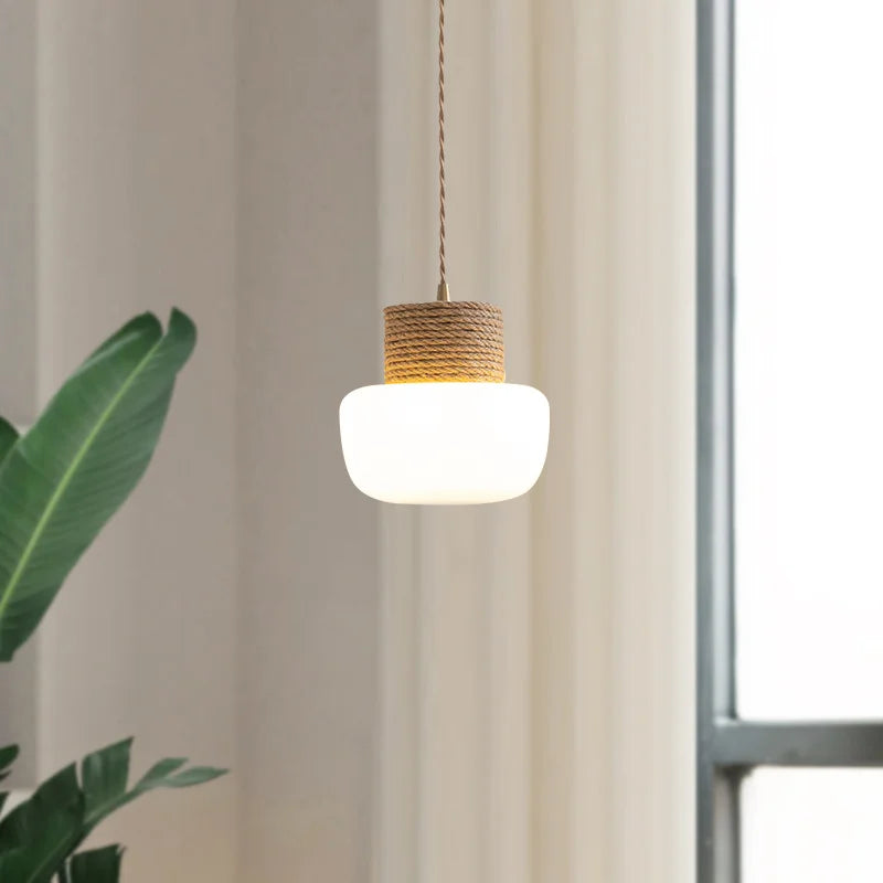 suspension LED en verre design nordique décorative - vue 3 sur 8