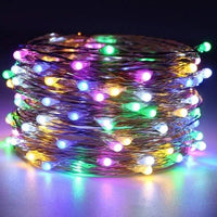 guirlande lumineuse led en fil de cuivre pour décoration festive