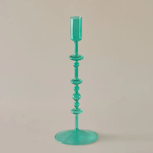 bougeoir en verre pour décoration intérieure créative et élégante