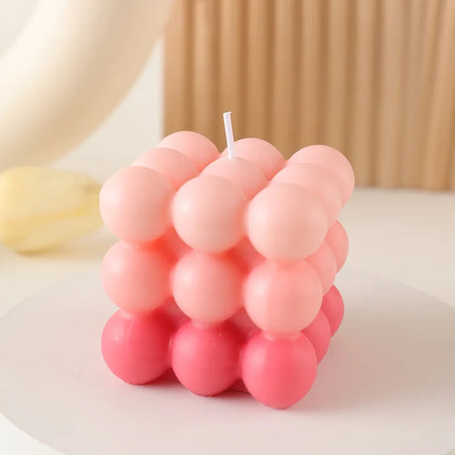 bougie parfumée big cube pour décoration moderne et aromathérapie