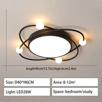 plafonnier led rond design moderne avec télécommande décoratif