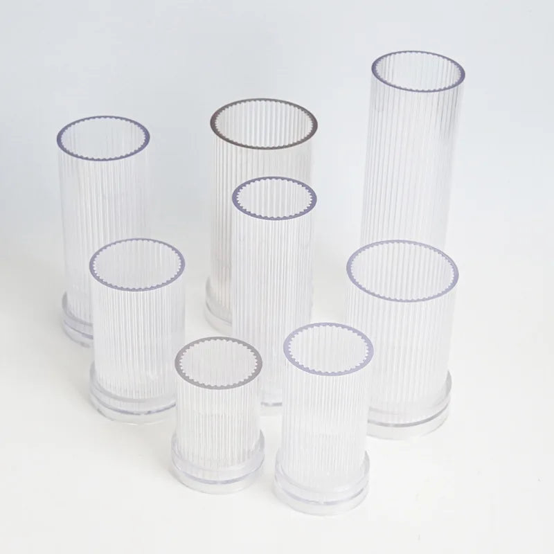 moule cylindrique à rayures pour fabrication de bougies en acrylique - vue 6 sur 14