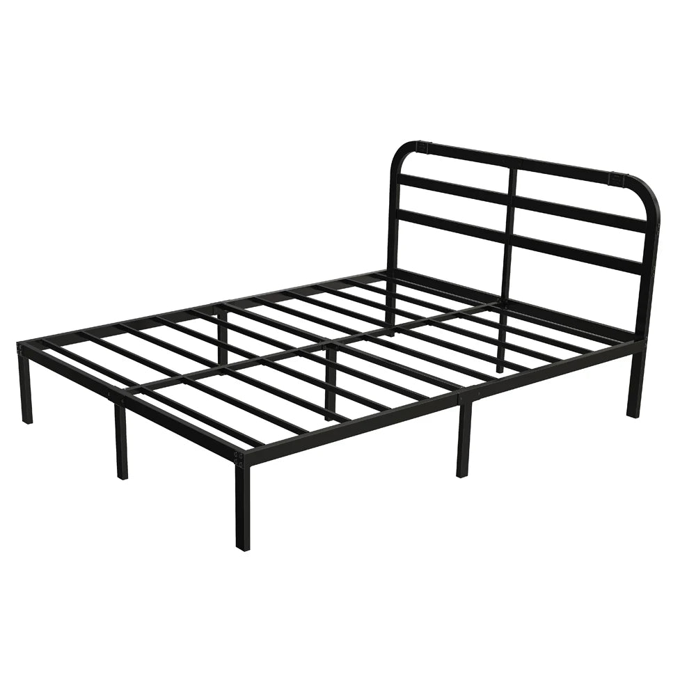 Heavy Duty Metal Bed Frame with Headboard, 3500 lbs Max Weight Capacity Metal Platform, Easy Assembly Mattress Foundation