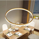 Nordische LED-Pendelleuchten mit rundem Ring, minimalistisch