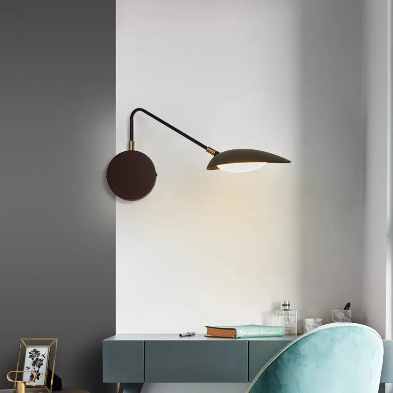 Moderne schwenkbare Wandleuchte für minimalistische Innenräume - vue 5 sur 8