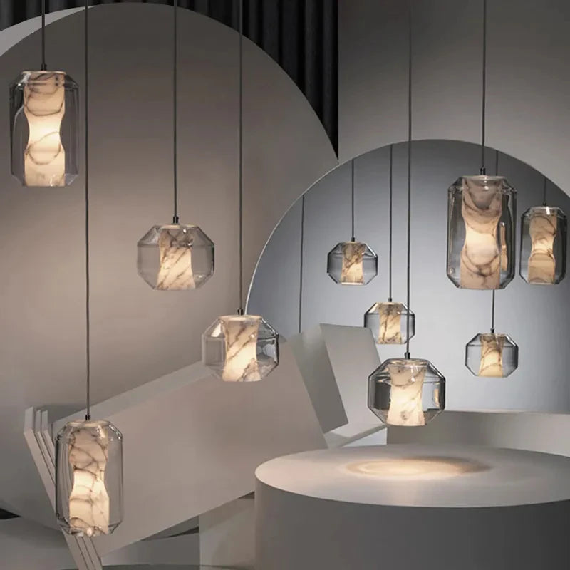Suspension en marbre au design moderne - vue 3 sur 27