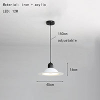 LED-Pendelleuchte aus Metall mit einstellbarem Licht