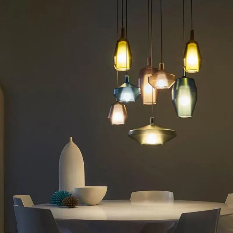 suspension en verre nordique créative pour intérieur moderne - vue 5 sur 13
