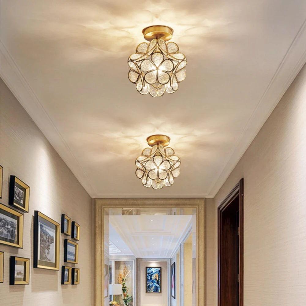 plafonnier moderne en cristal led pour décoration luminaire - vue 6 sur 7