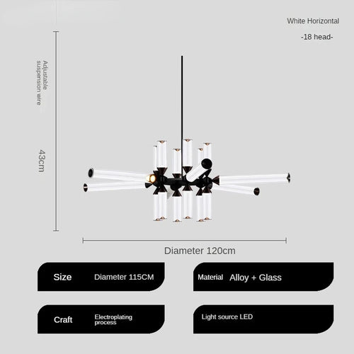 Tischlampe aus Glas im italienischen Design für moderne Räume - vue 17 sur 19