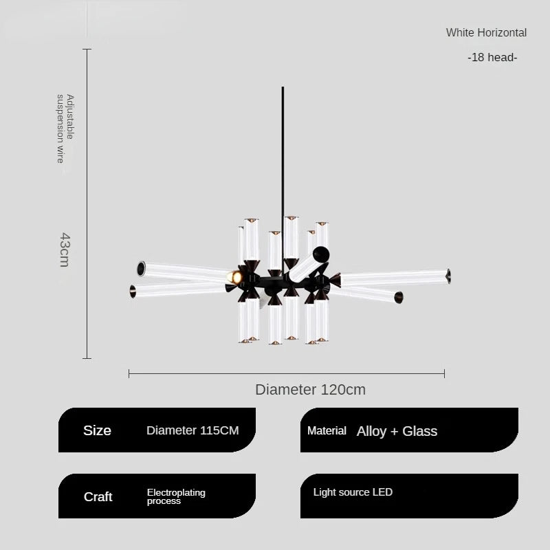 Tischlampe aus Glas im italienischen Design für moderne Räume - vue 16 sur 19