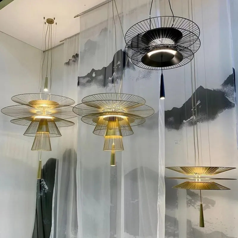 lustre led design nordique pour tables de bar et décoration maison - vue 5 sur 15