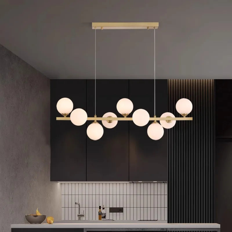 Lustre led suspendues au design moderne - vue 7 sur 18