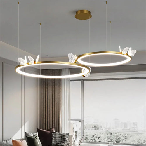 Design-Pendelleuchte aus Acryl für moderne luxuriöse Einrichtung - vue 2 sur 21