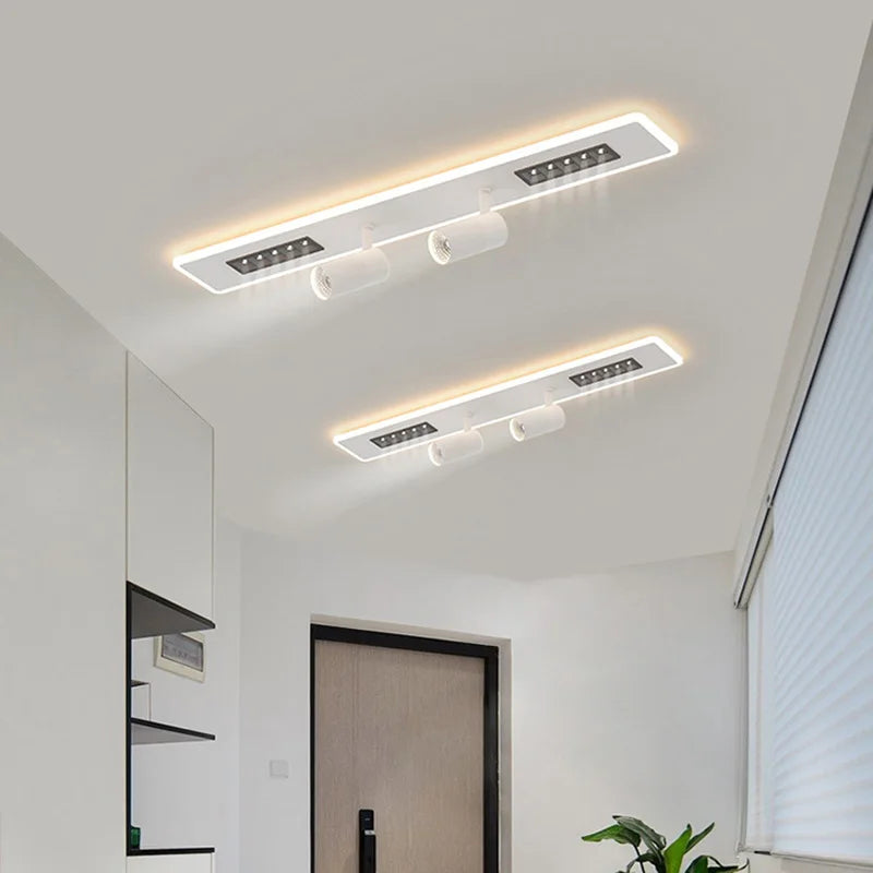 plafonnier led moderne avec projecteur luminaire décoratif d'intérieur - vue 4 sur 18