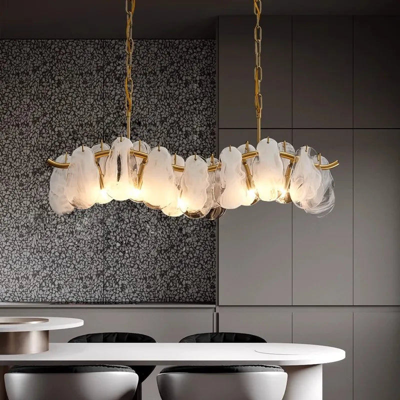 suspension en verre fait main pour un intérieur luxueux - vue 4 sur 8