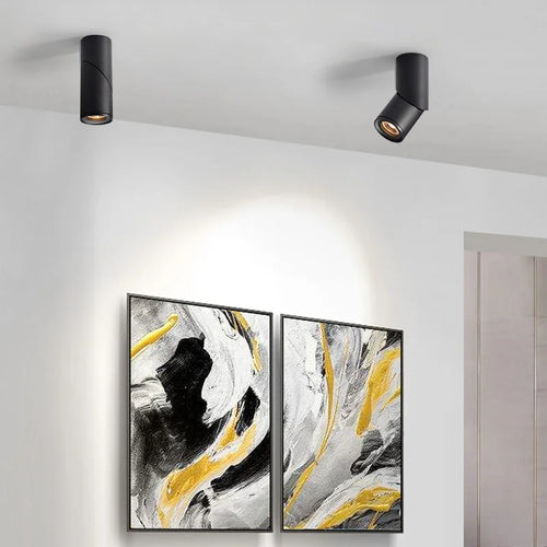 spot led rotatif réglable monté en surface pour décoration maison