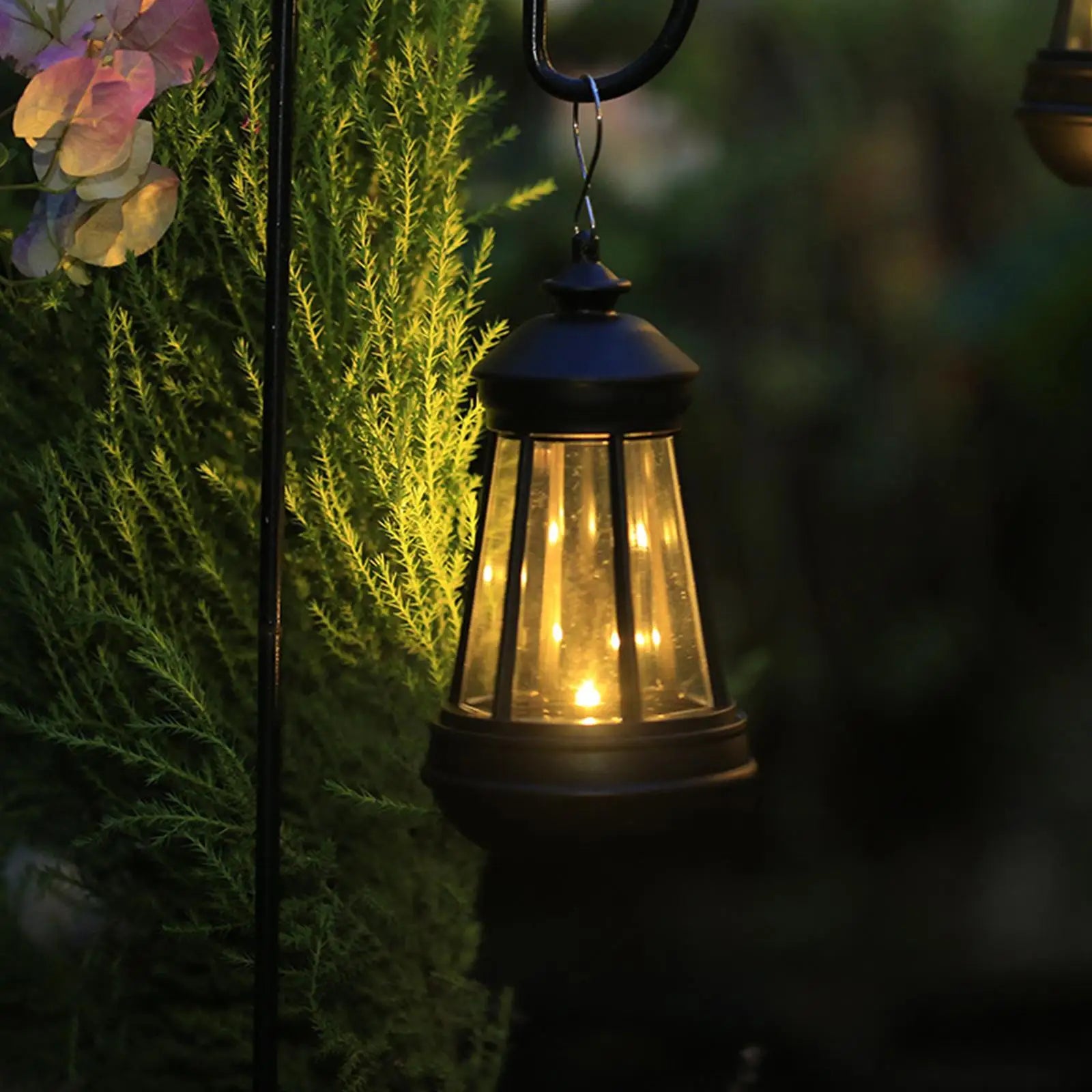 lampe solaire étanche rétro pour jardin balcon camping décoration extérieure - vue 6 sur 8