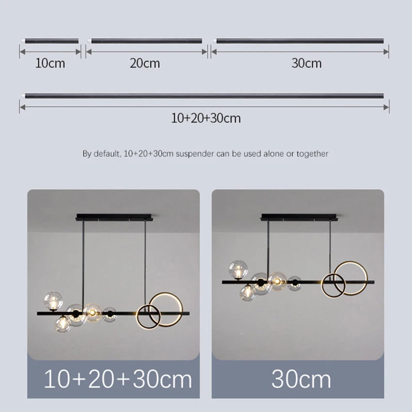 Moderner Kronleuchter aus Glas mit elegantem Design für Ihr Interieur - vue 5 sur 14