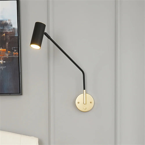 Moderne schwenkbare Wandleuchte mit Dimmer dekorativ - vue 7 sur 8