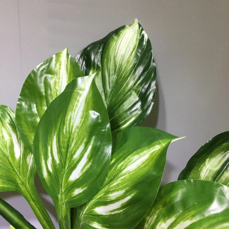 plante tropicale artificielle monstera et hosta pour décoration intérieure extérieure - vue 5 sur 6