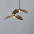 Suspension Imitation bois lampe de salle à manger cuisine Restaurant Bar lampe suspendue chapeau de paille décor à la maison luminaires E27
